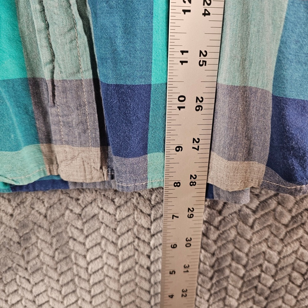 American Eagle Outfitters Plaid Long Sleeve Pearl Snap Western Shirt Men's L - Picture 3 of 8